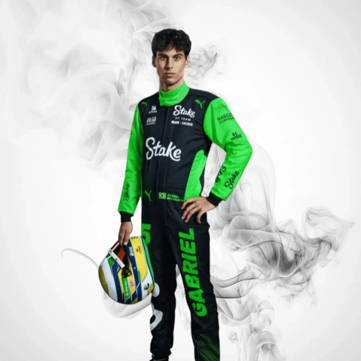 Gabriel Bortoleto 2025 Kick Sauber F1 Costume Replica