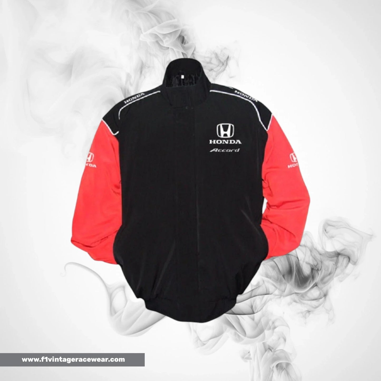 Honda Accord F1 Inspired Jacket Black Red Racing Style
