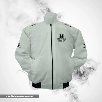 Honda CR V F1 Inspired Jacket White Racing Style
