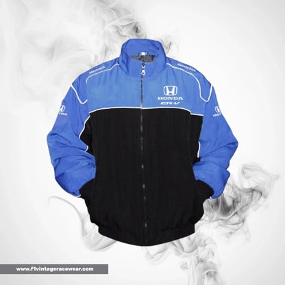 Honda CR V Motorsport Jacket Blue Black Racing Wear