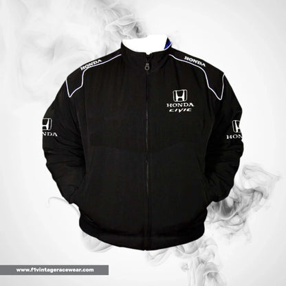 Honda Civic Motorsport Jacket Black Racing Wear