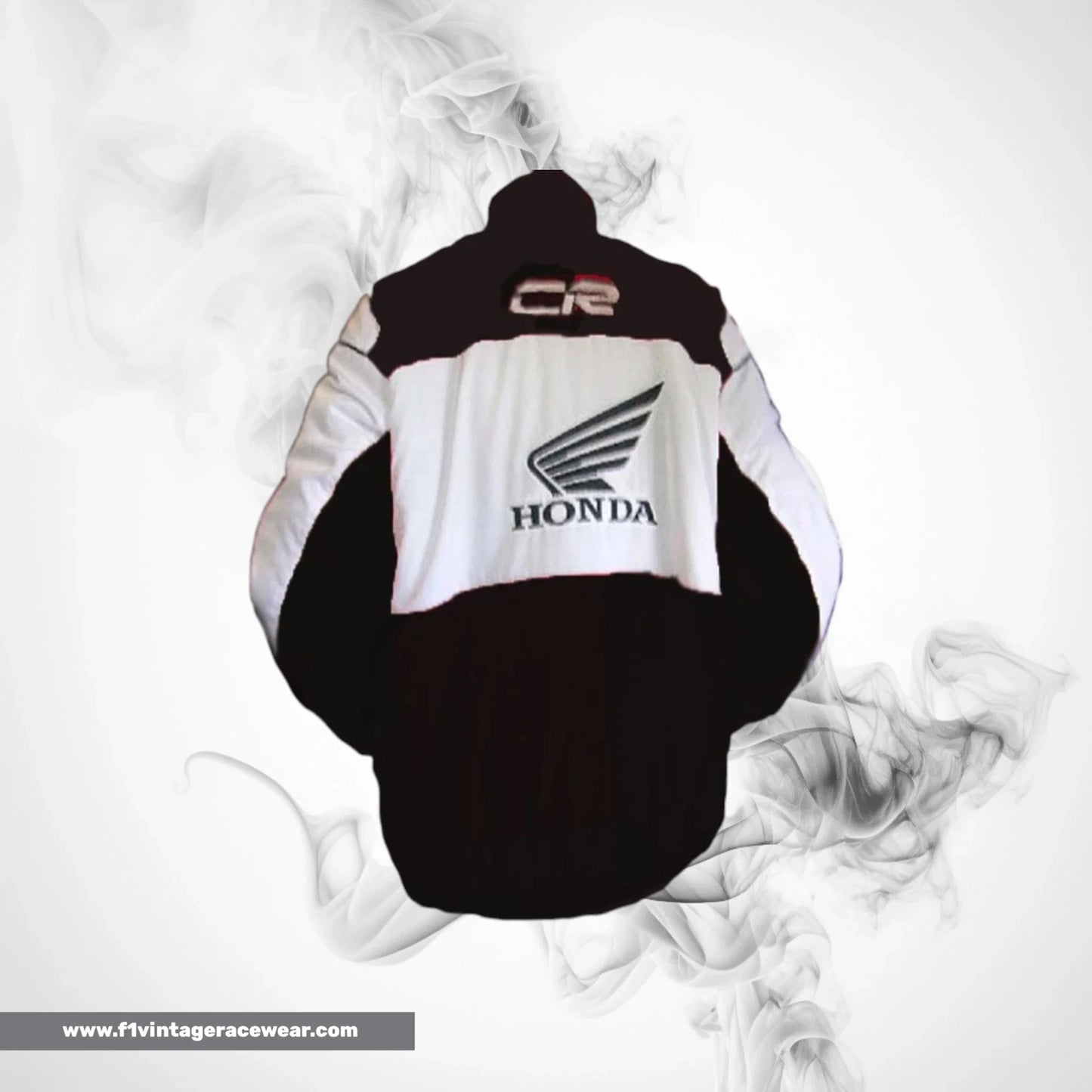 Honda F1 Inspired Jacket Black White Racing Style