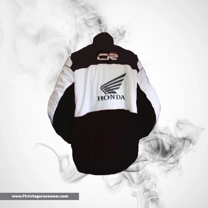 Honda F1 Inspired Jacket Black White Racing Style