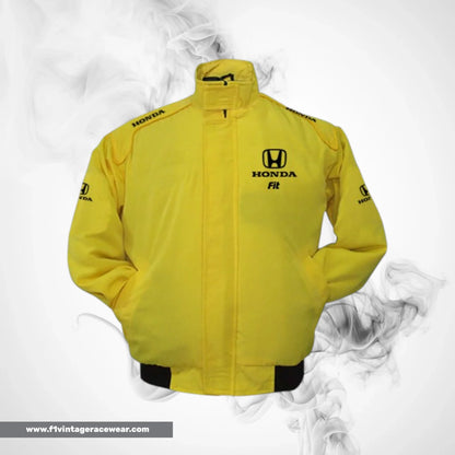 Honda Fit F1 Inspired Jacket Yellow Racing Style