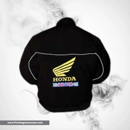 Honda HRC Racing Jacket Black Streetwear Style
