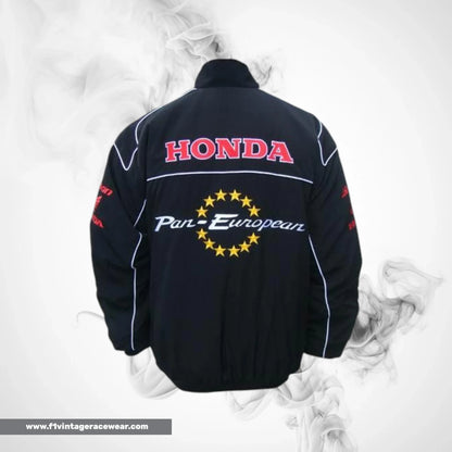 Honda Pan European F1 Inspired Jacket Black Racing Style
