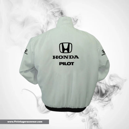 Honda Pilot F1 Inspired Jacket White Racing Style