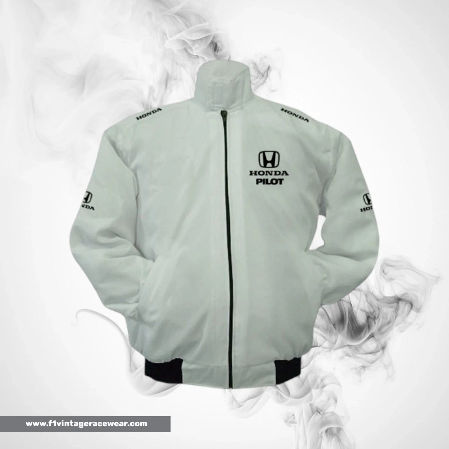 Honda Pilot F1 Inspired Jacket White Racing Style