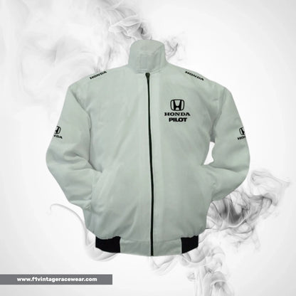 Honda Pilot F1 Inspired Jacket White Racing Style