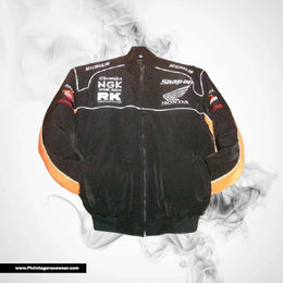 Honda Repsol Snap On Team Jacket Black Orange Track Edition