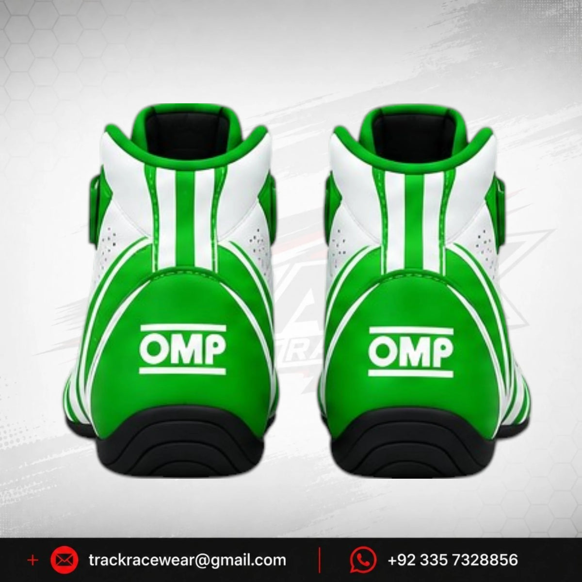 Kosmic Kart Racing Shoes – White & Green