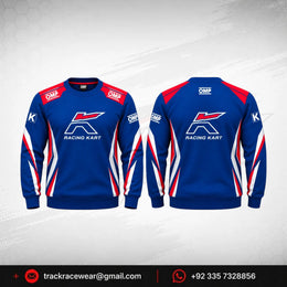 OMP Kosmic Racing Kart Sweatshirt – Blue, Red & White