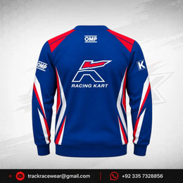 OMP Kosmic Racing Kart Sweatshirt – Blue, Red & White