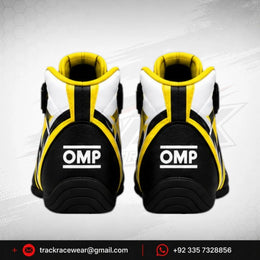 Kosmic Kart Racing Shoes – Black, White & Yellow