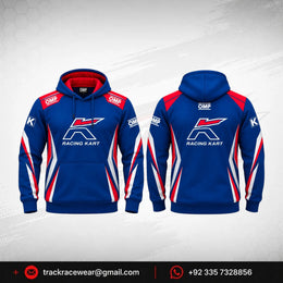 OMP Kosmic Racing Kart Hoodie – Blue, Red & White