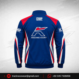OMP Kosmic Racing Kart Softshell Jacket – Blue, Red & White