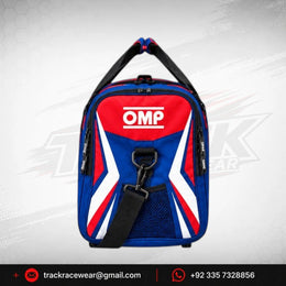 Kosmic Racing Kart Gear Bag – Blue, Red & White OMP Travel Bag