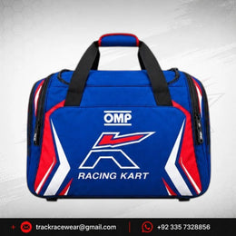 Kosmic Racing Kart Gear Bag – Blue, Red & White OMP Travel Bag