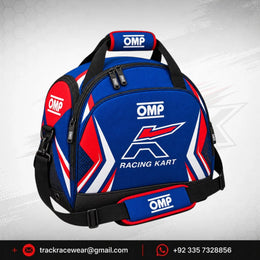 OMP Kosmic Racing Kart Helmet Gear Bag – Blue, Red & White