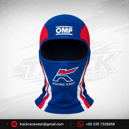 OMP Kosmic Racing Kart Balaclava – Blue, Red & White