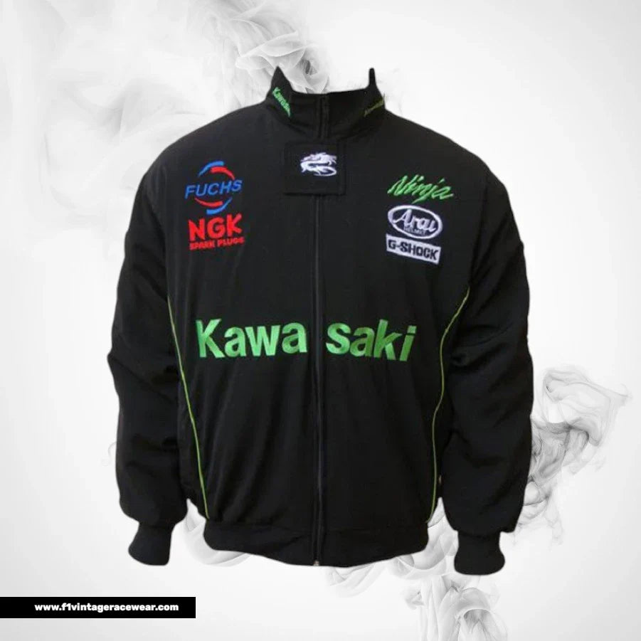 Kawasaki Ninja G Shock Motorsport Jacket Black Racing Wear