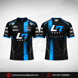 LN Kart Black & Blue Karting Racing Jersey