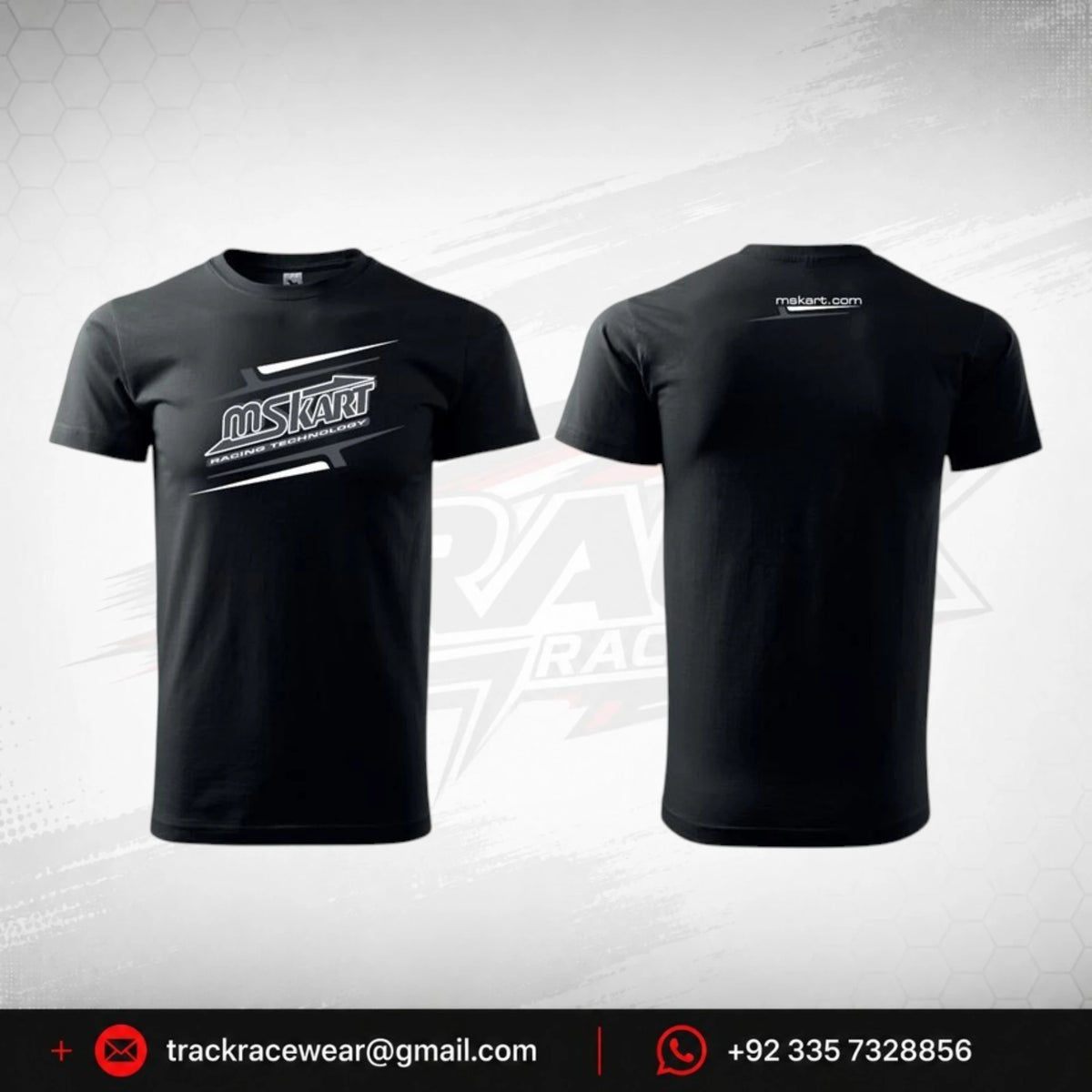 MS KART Black Racing T-Shirt – Motorsport Teamwear
