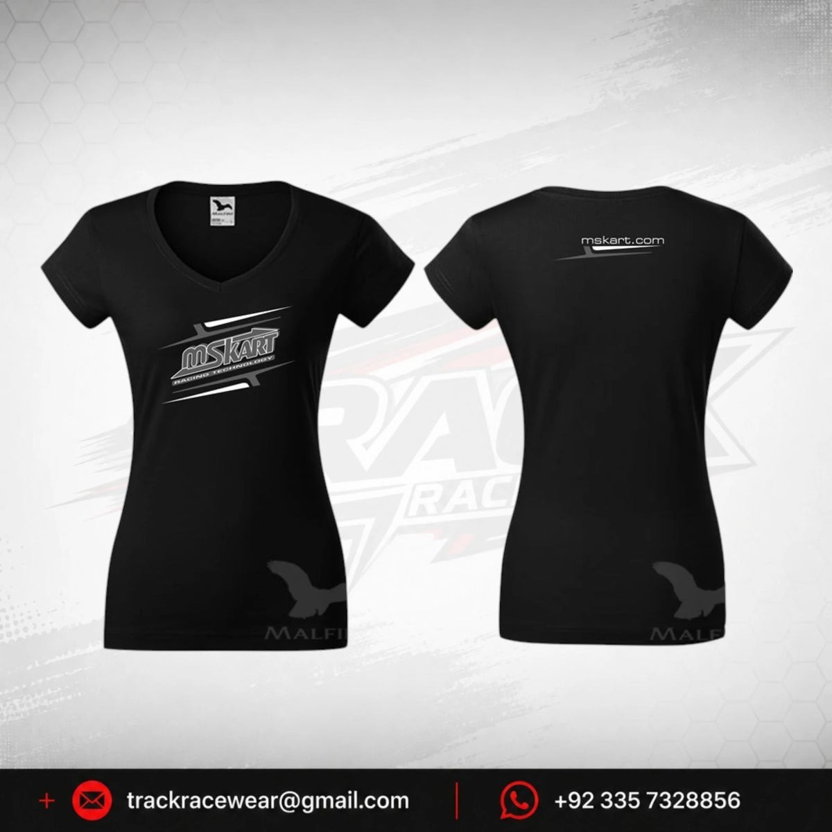 MS KART Women's Black Racing T-Shirt – Motorsport Teamwear