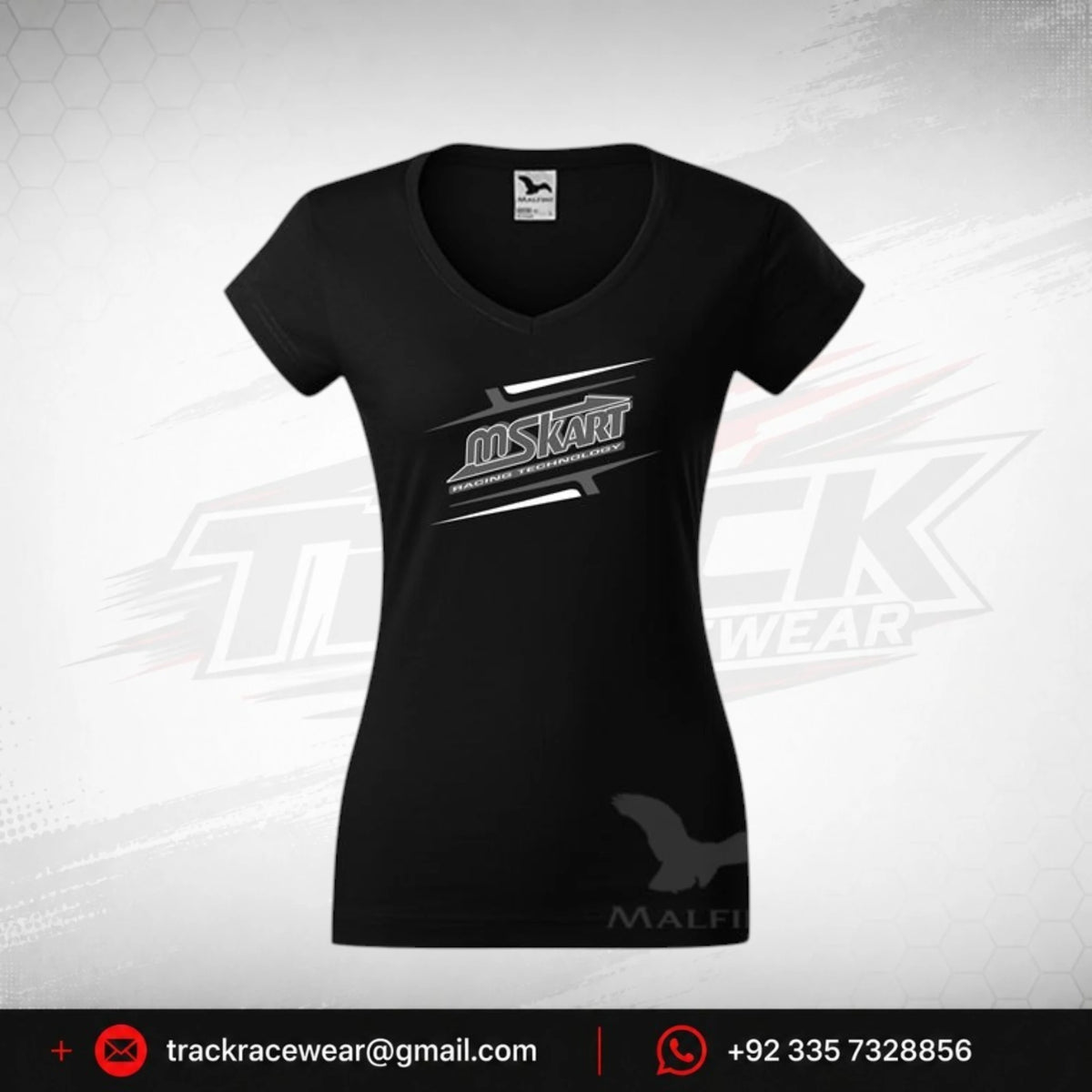 MS KART Women's Black Racing T-Shirt – Motorsport Teamwear