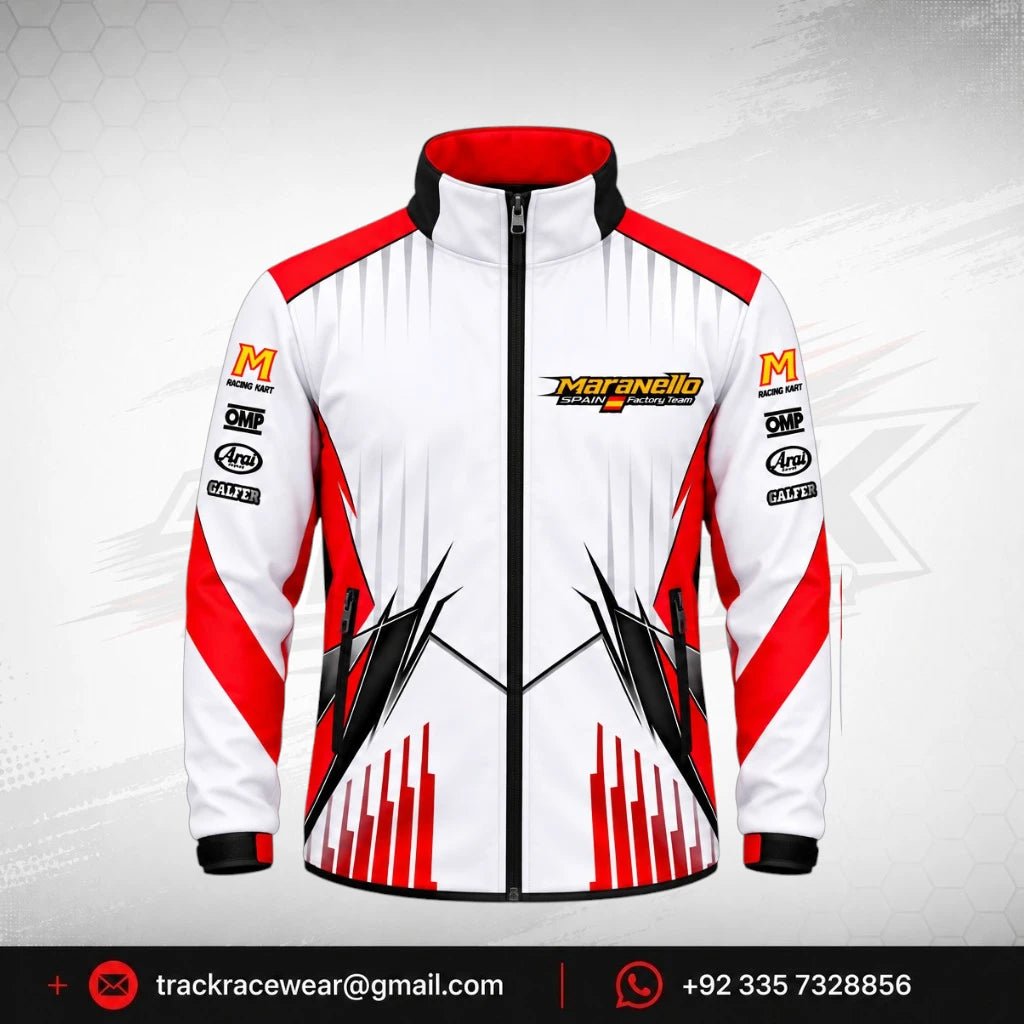 Maranello Factory White Motorsport Jacket