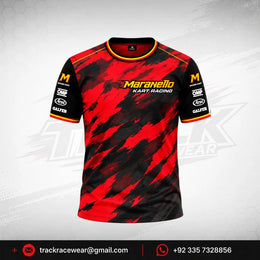 Maranello Camo Red Black Kart Racing T-Shirt