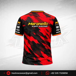 Maranello Camo Red Black Kart Racing T-Shirt