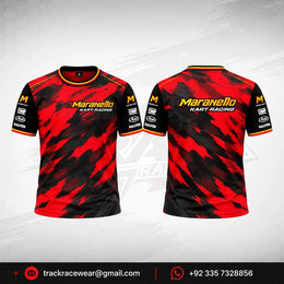 Maranello Camo Red Black Kart Racing T-Shirt
