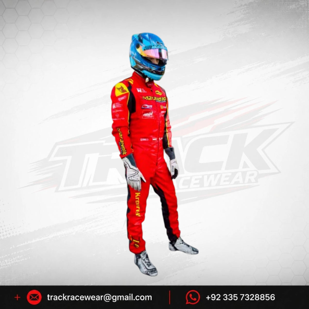 Maranello Kart Racing Suit – Red, Yellow & Black