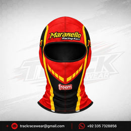 Maranello Racing Kart Red Black Balaclava