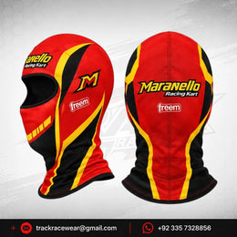 Maranello Racing Kart Red Black Balaclava