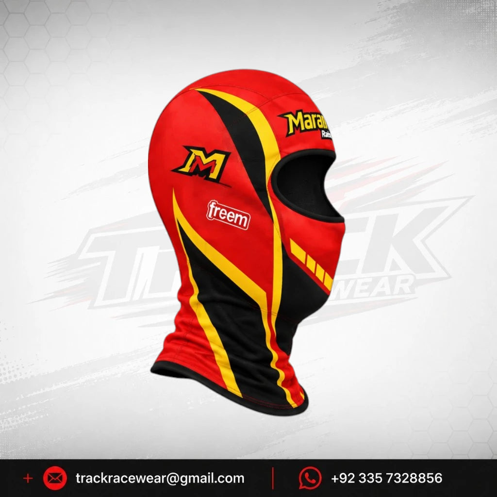 Maranello Racing Kart Red Black Balaclava