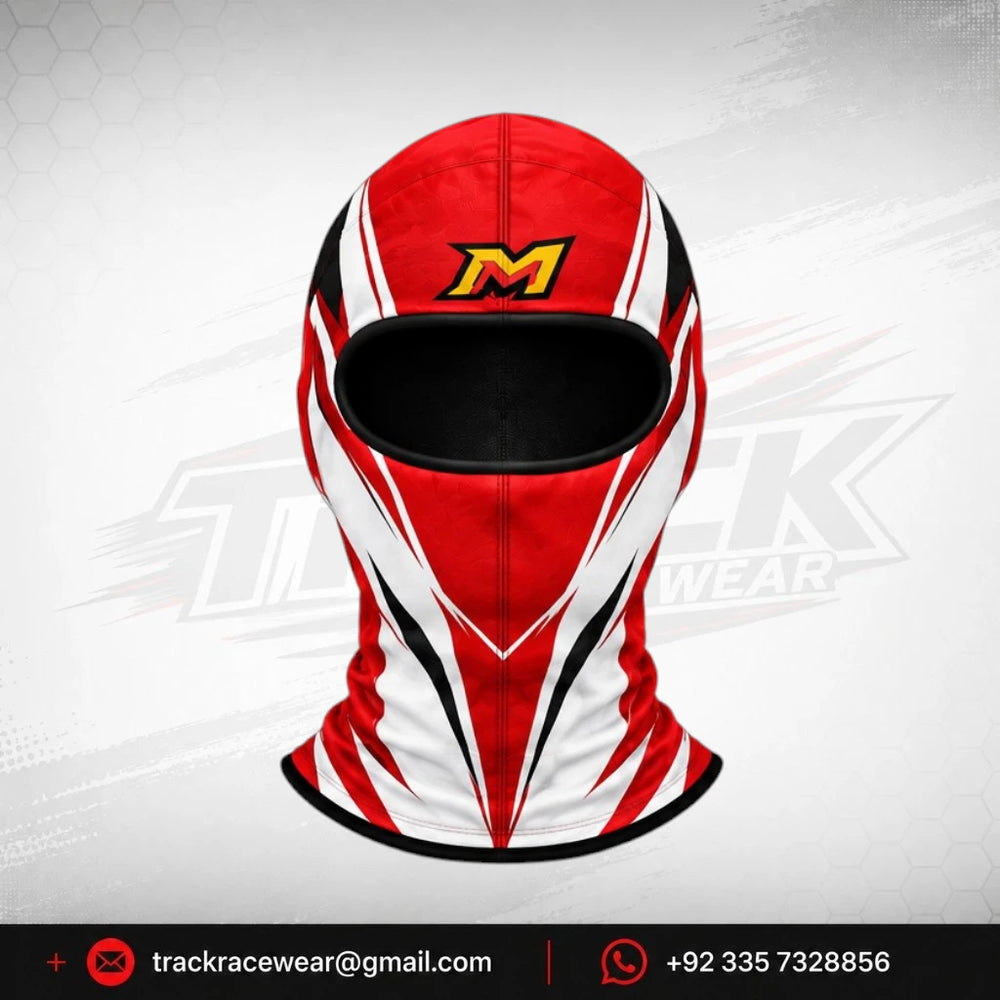 Maranello Racing Kart Red White Balaclava
