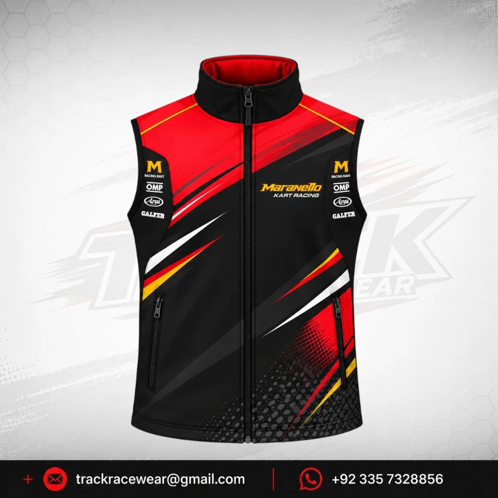 Maranello Red Black Motorsport Vest