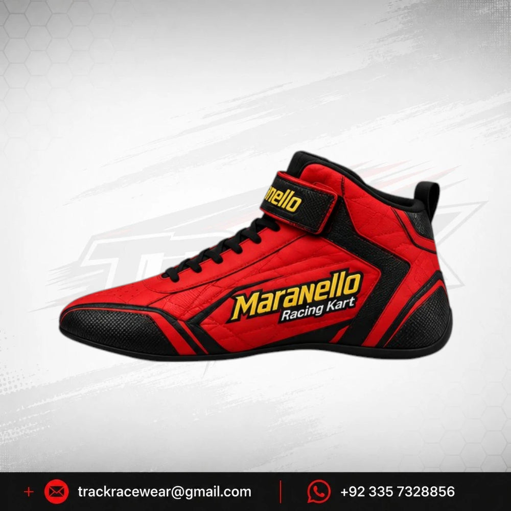 Maranello Red Black Racing Shoes