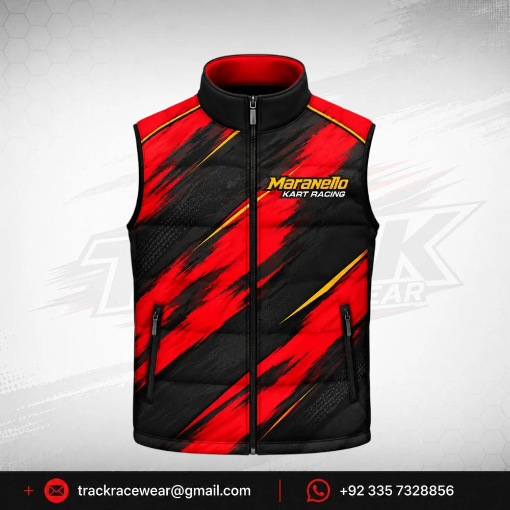Maranello Red Black Racing Vest