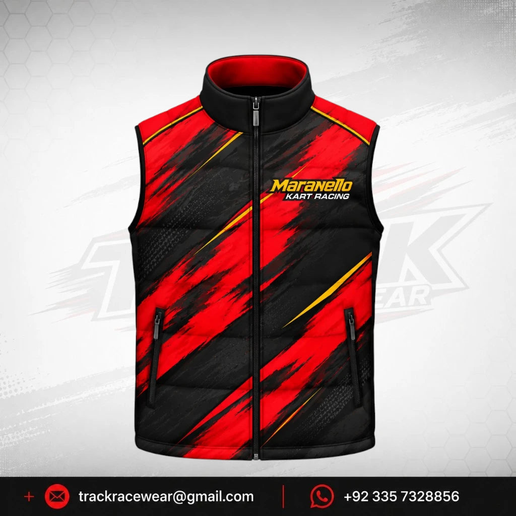 Maranello Red Black Racing Vest
