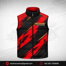 Maranello Red Black Racing Vest