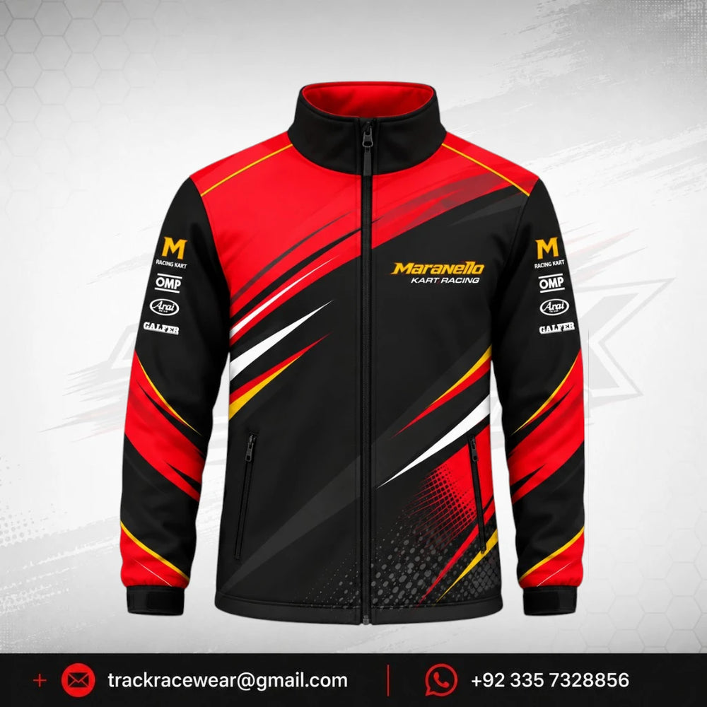 Maranello Red Black Softshell Jacket