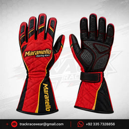 Maranello Red Racing Kart Gloves