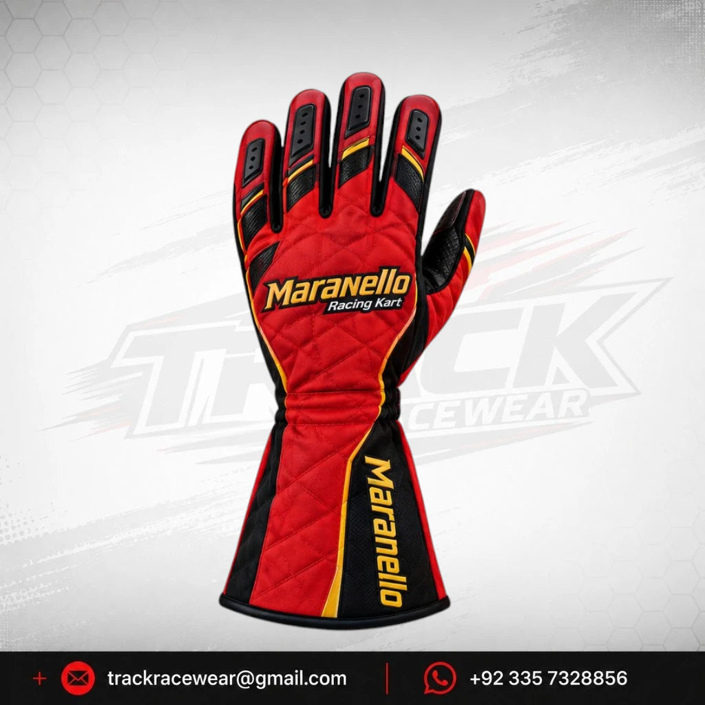 Maranello Red Racing Kart Gloves