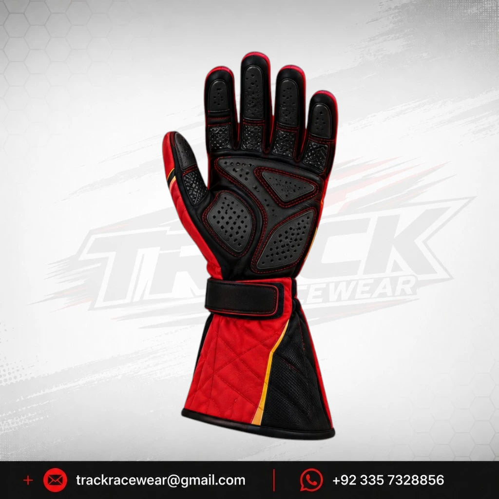 Maranello Red Racing Kart Gloves