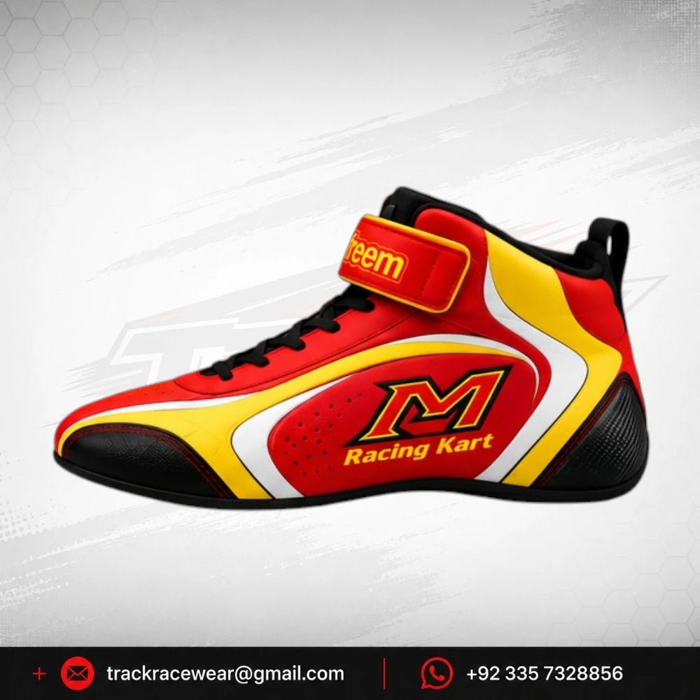 Maranello Red Yellow Racing Shoes