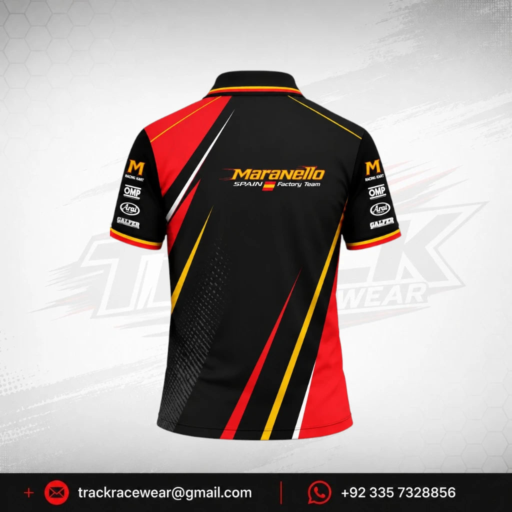 Maranello Shadow Red Racing Polo