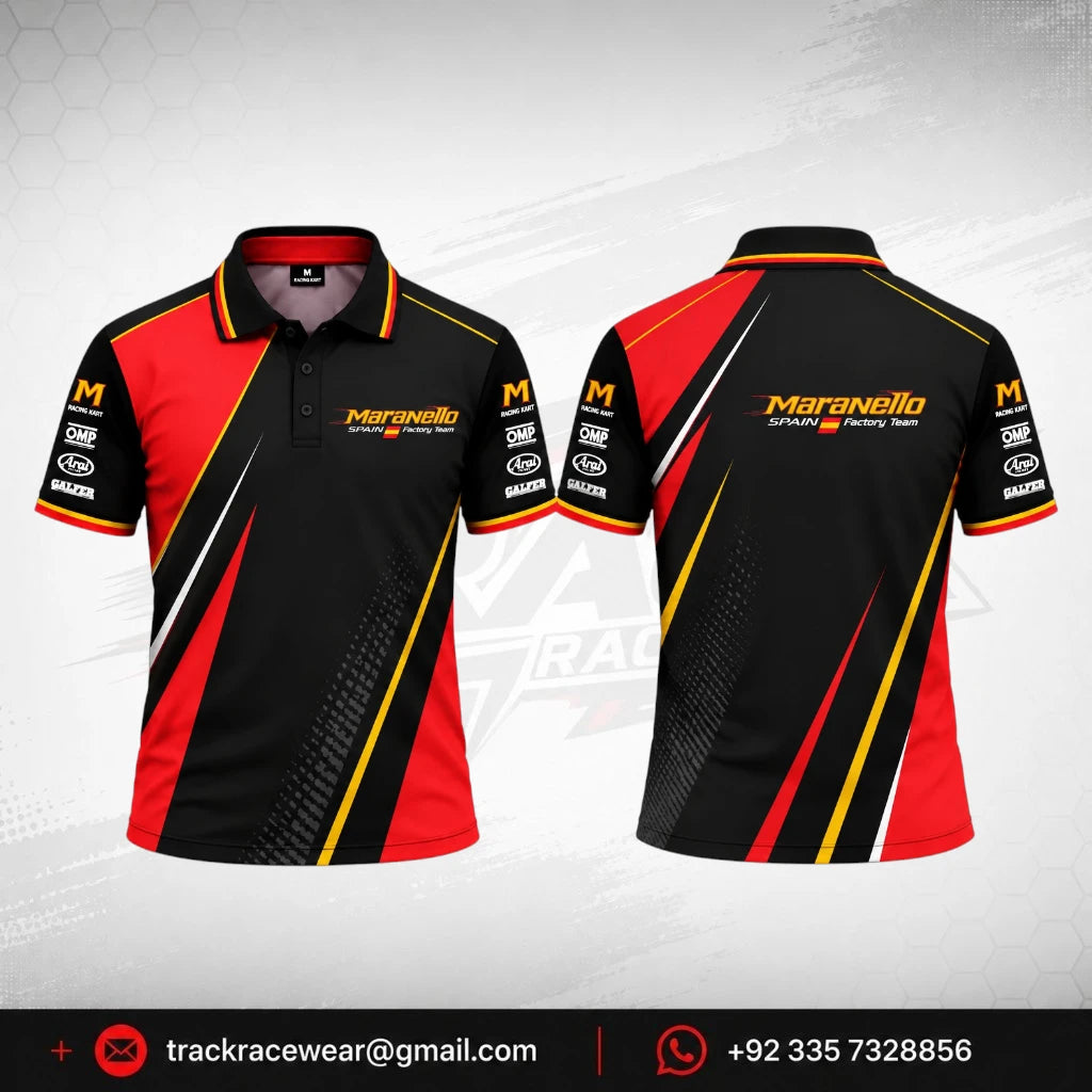 Maranello Shadow Red Racing Polo